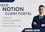 build a professional notion client portal, CRM and dashboard